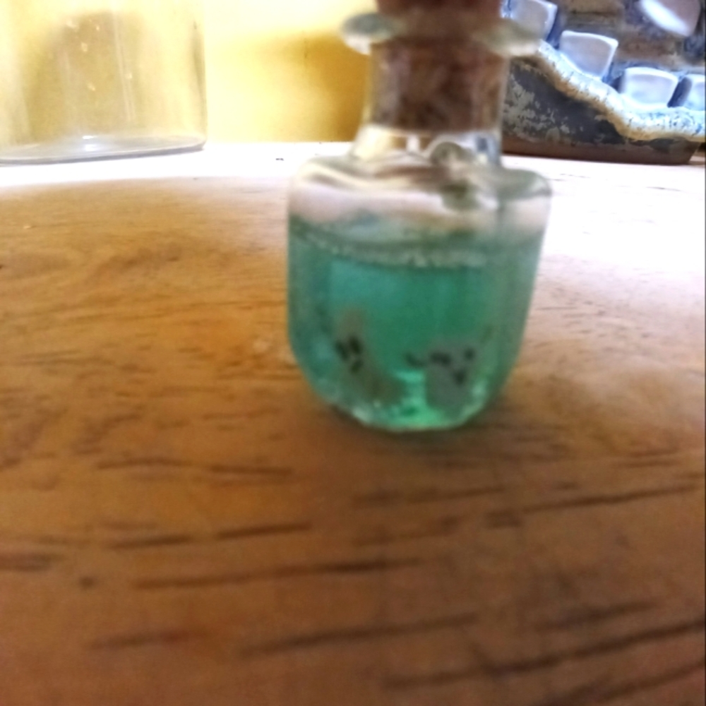 Ghost in a bottle pendant/charm